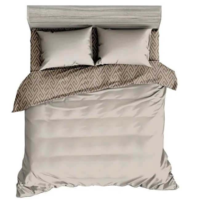 Πάπλωμα 160Χ240 Μονό Τυπωτό Microfiber Viopros 5304 Μπεζ
