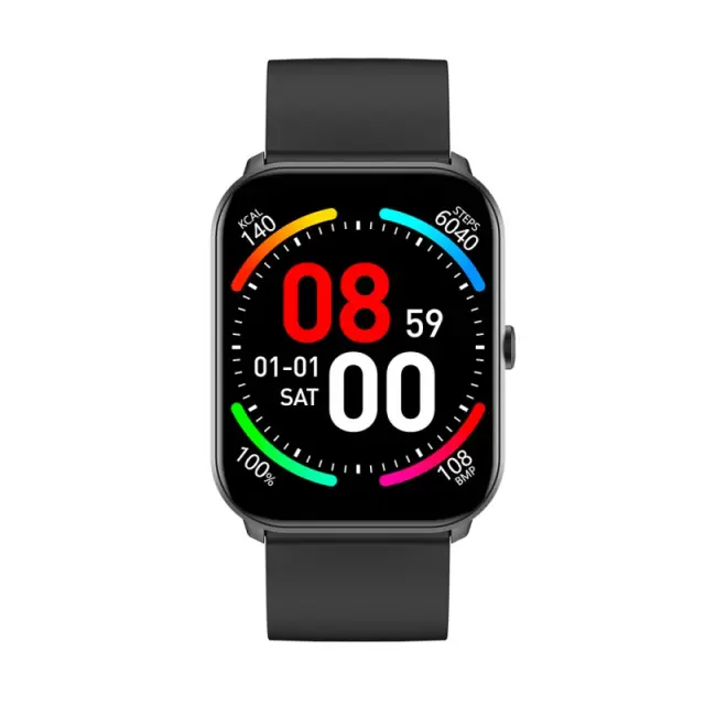 Maxcom Smartwatch Fit FW36 Aurum SE 220mAh Μαύρο Silicon Band 2
