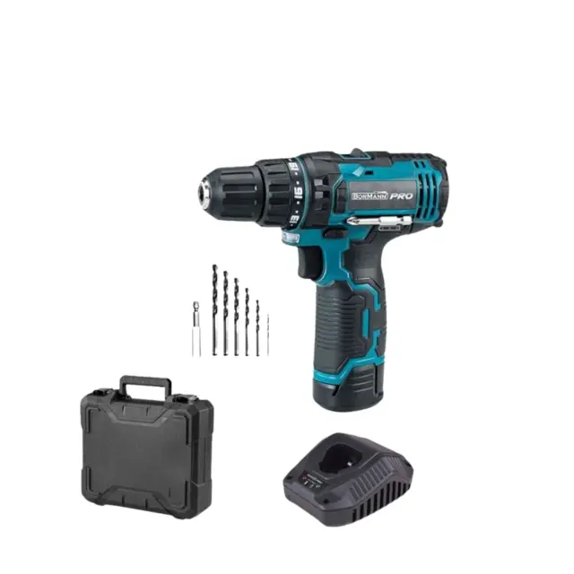 Βormann Pro BBP2100 - Δραπανοκατσάβιδο Μπαταρίας 12V Li-ion με Μπαταρία 1.3Ah (1x 1.3Ah) + Φορτιστή + Βαλίτσα (032793)