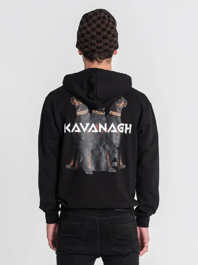 Gianni Kavanagh Ανδρικό ANGER Φούτερ με Κουκούλα - Black - XL