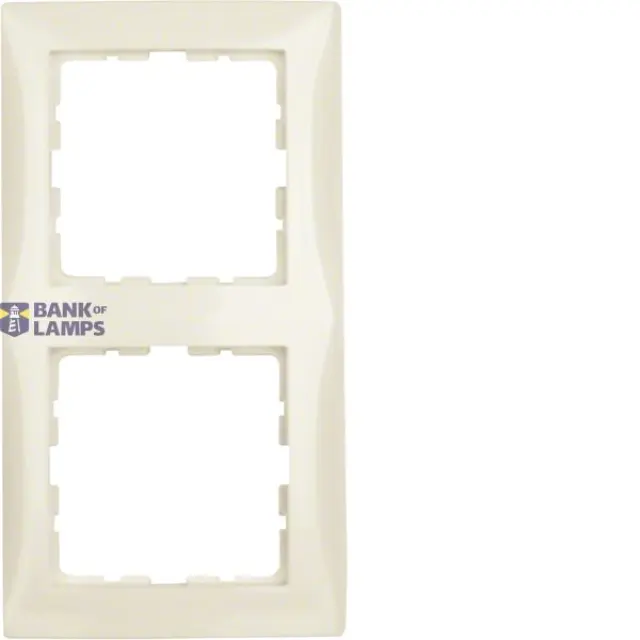 Frame 2gang, S.1, white glossy