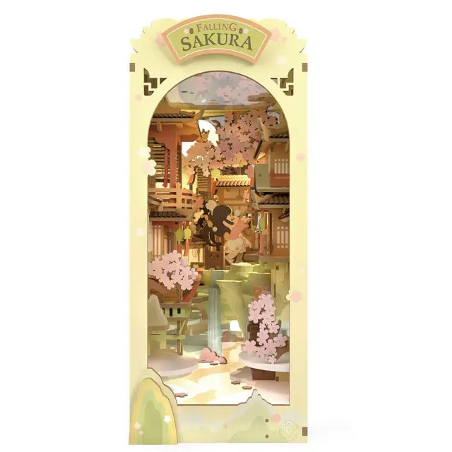 Robotime DIY Κατασκευή Falling Sakura Book Nook TGB05