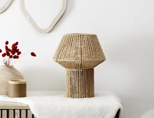 Επιτραπέζιο φωτιστικό Home Deco Factory με λαμπτήρα E27 και διαστάσεις 26.5x26.5x33cm LA0016 2