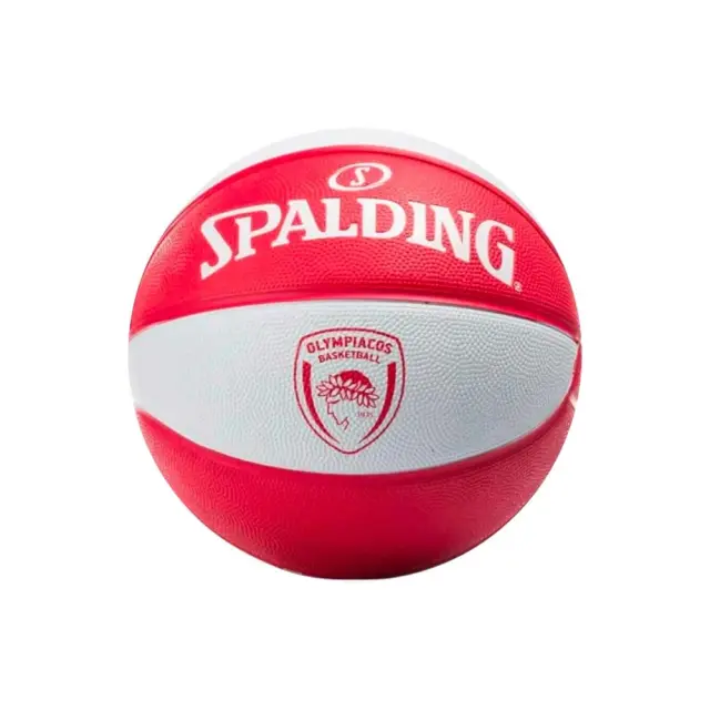 Spalding Adult Euroleague Olympiakos Size 7 Basket Ball Άσπρο - Κόκκινο 85-302Z1 (Spalding) - 7
