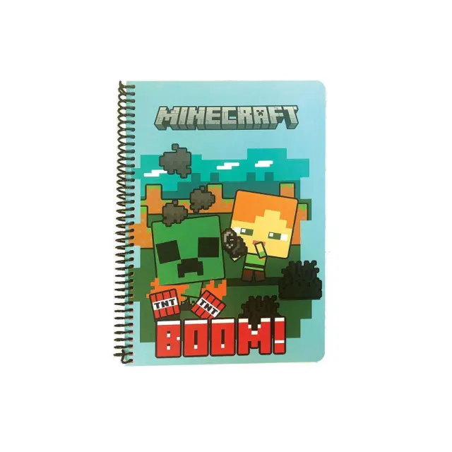 GIM Τετράδιο Σπιράλ Β5 2θ/70φ: Minecraft (2 σχέδια) Σχέδιο 1