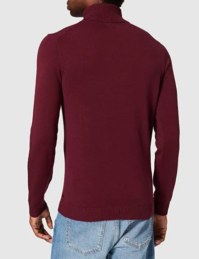 TOM TAILOR TURTLE NECK SWEA CREW ΑΝΔΡΙΚΟ ΠΛΕΚΤΟ BORDEAUX 2
