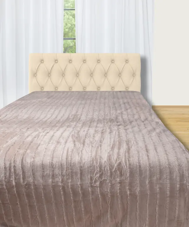 Fleece (220cm x 240cm) χωρίς sherpa Μπέζ - -