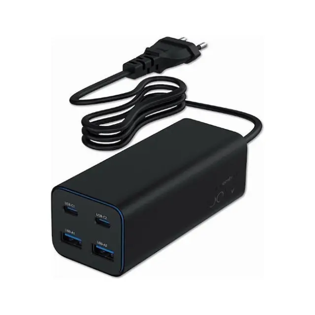 Gembird Βάση Φόρτισης GaN 4x USB PD 100W Black (TA-UC-2A2C-PD100-01-BK)