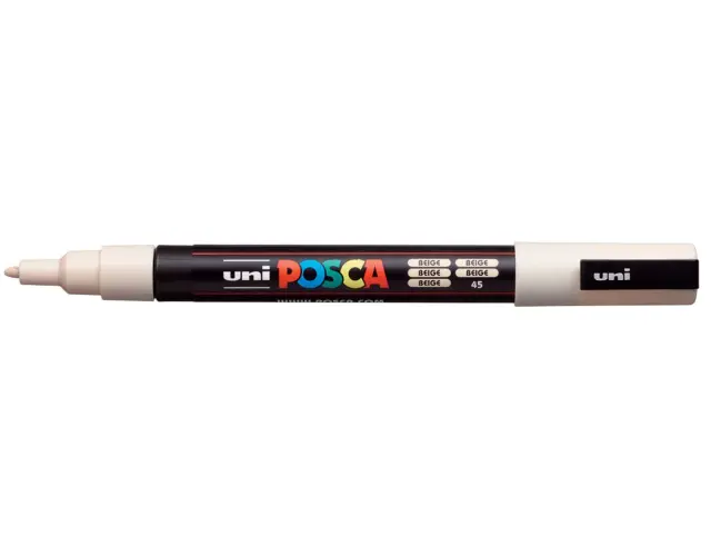 Μαρκαδόρος Σχεδίου Uni Posca PC-3M με πάχος μύτης 0.9-1.3mm - BeigePC-3M(E) - MΠEZ