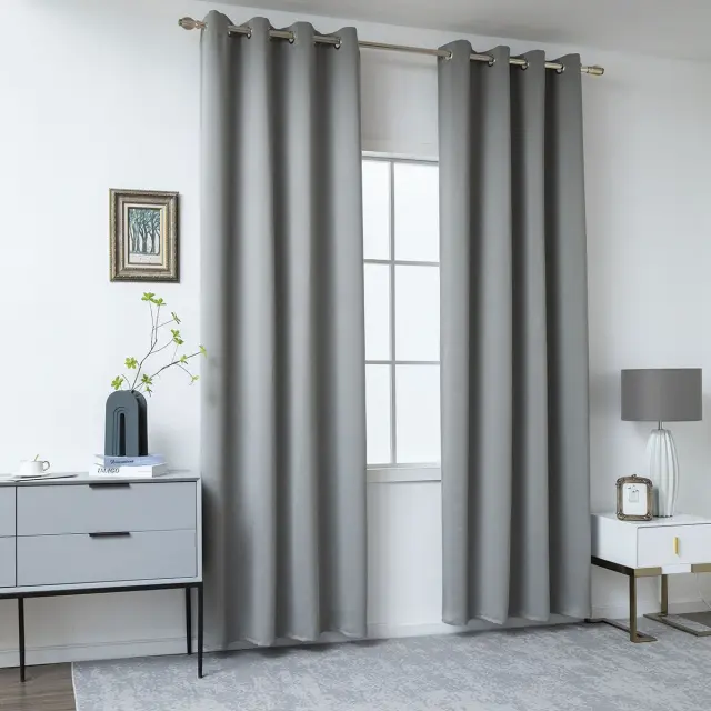 Beauty Home Ύφασμα κουρτίνας Blackout σκίασης Ideal Art 8400 Ύφασμα Φ280 Ανθρακίτης 2
