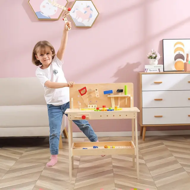Viga Ξύλινος Πάγκος Εργασίας με Εργαλεία 2