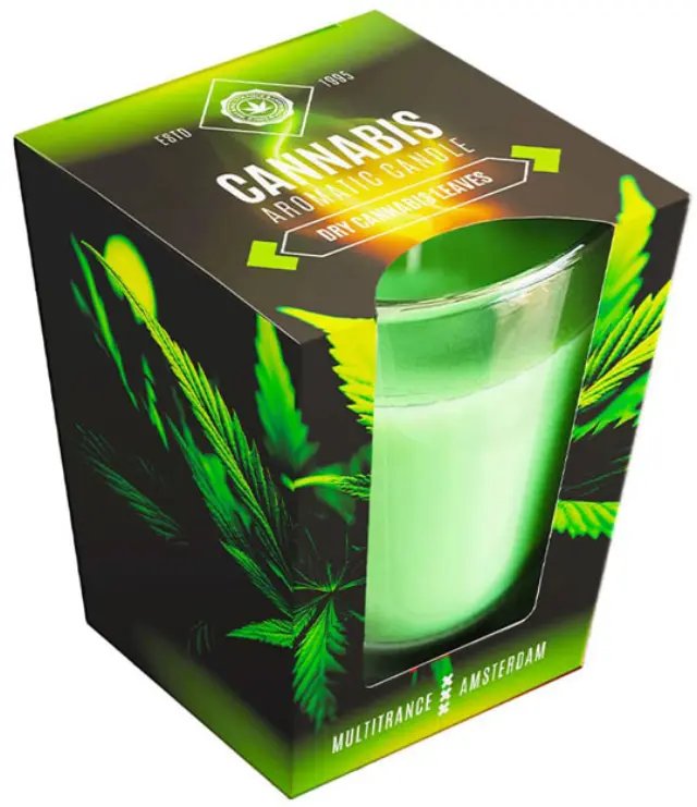 Cannabis Αρωματικό Κερί Scented Candle 20 ωρών - Dry Leaves 230gr