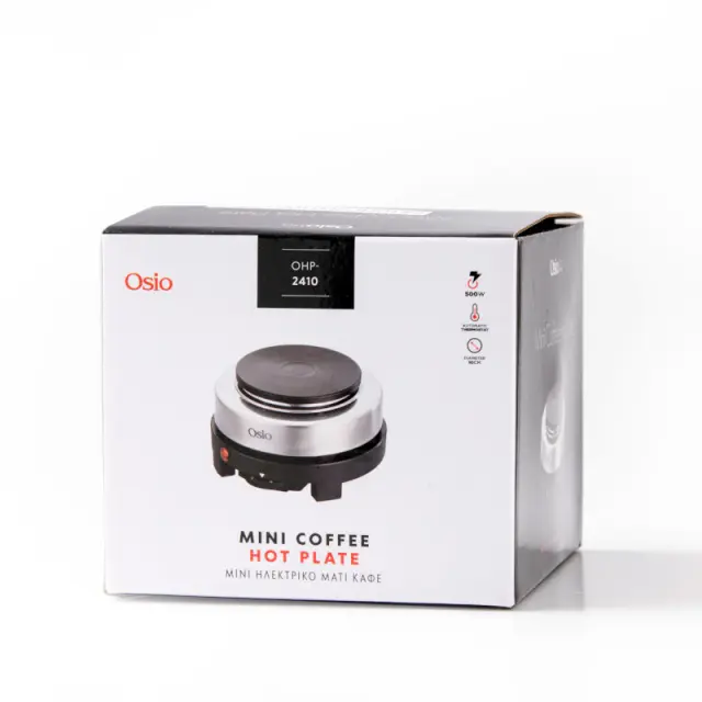 Ηλεκτρική Εστία Μονή 10cm Με Θερμοστάτη 500W OSIO OHP-2410 3