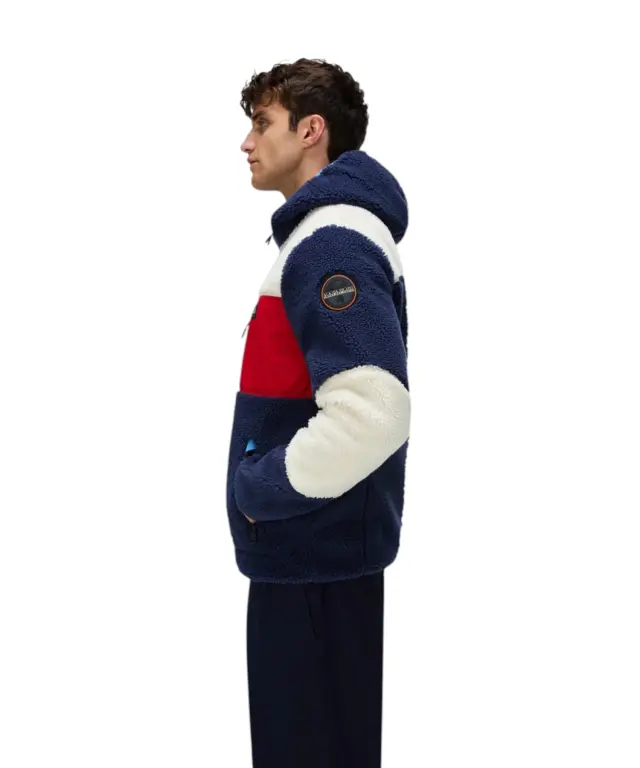 Napapijri - Ανδρική Ζακέτα Fleece Yupik FZ5 Regular Fit NP0A8AZU-M6E Πολύχρωμο - M 3