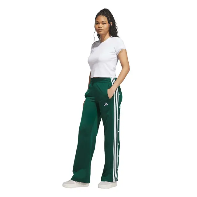 adidas Sportswear Women's Tricot 3Stripes Snap Pants Πράσινο KX1110 (adidas Sportswear) 3