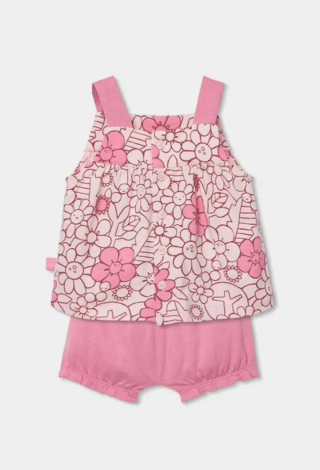 Boboli Σετ πλεκτό floral για μωρό κορίτσι 133029-9827 2