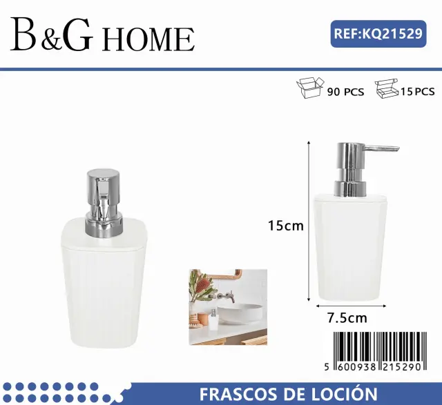 Θήκες κρεμοσάπουνου Dispenser πλαστικές - Σετ 5pcs - White - 21529 2
