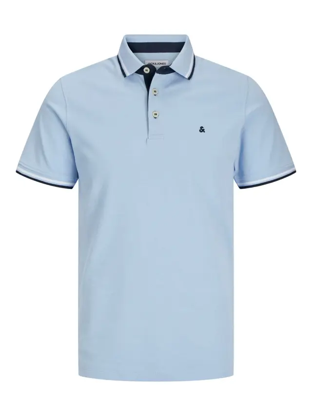JJEPAULOS POLO SS NOOS Chambray Blue