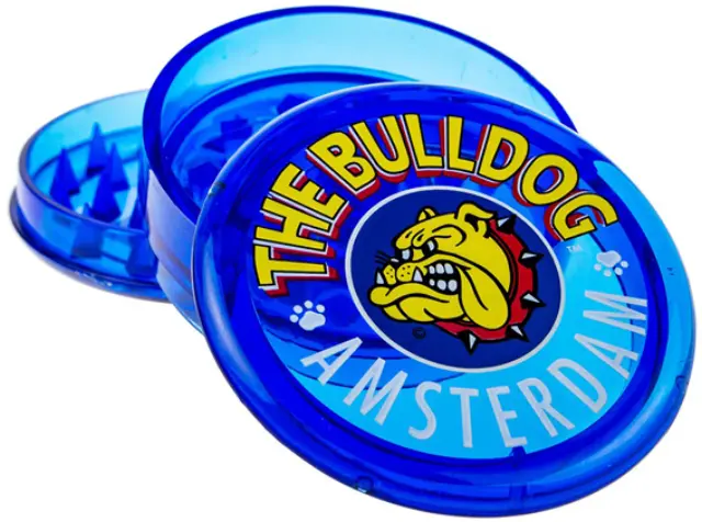 The Bulldog Amsterdam Grinder Διάφανο Πλαστικό Μπλε 60mm - 3 Parts