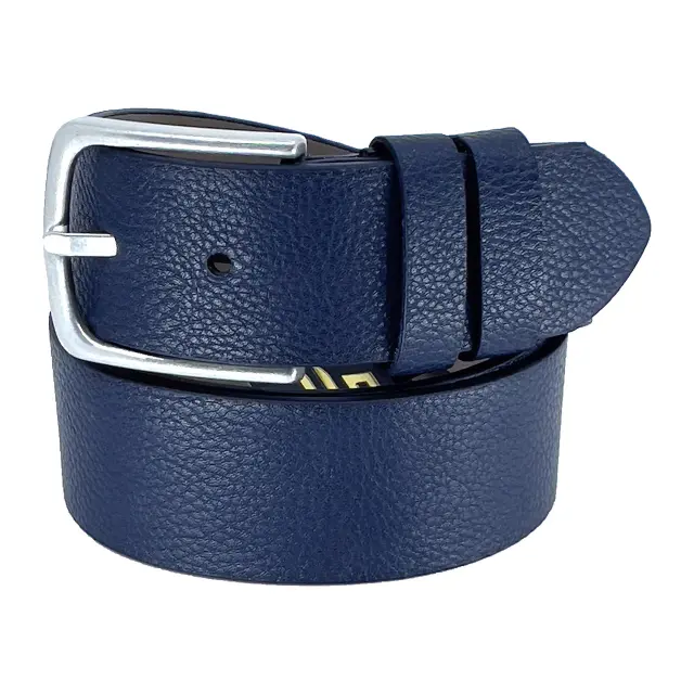 Μπλε Ζώνη P.U. Leather 4 cm - 130cm
