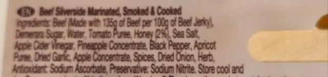 Wild West Beef Jerky Honey Bbq 25gr 2