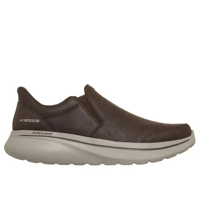 Skechers GO WALK Arch Fit N-Joy Sneakers Καφέ 217089-BRN - 46