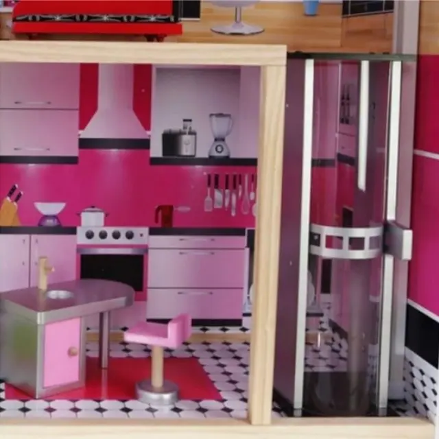 MONI TOYS - 4118 Wooden doll house Isabella - 3800146220334 2