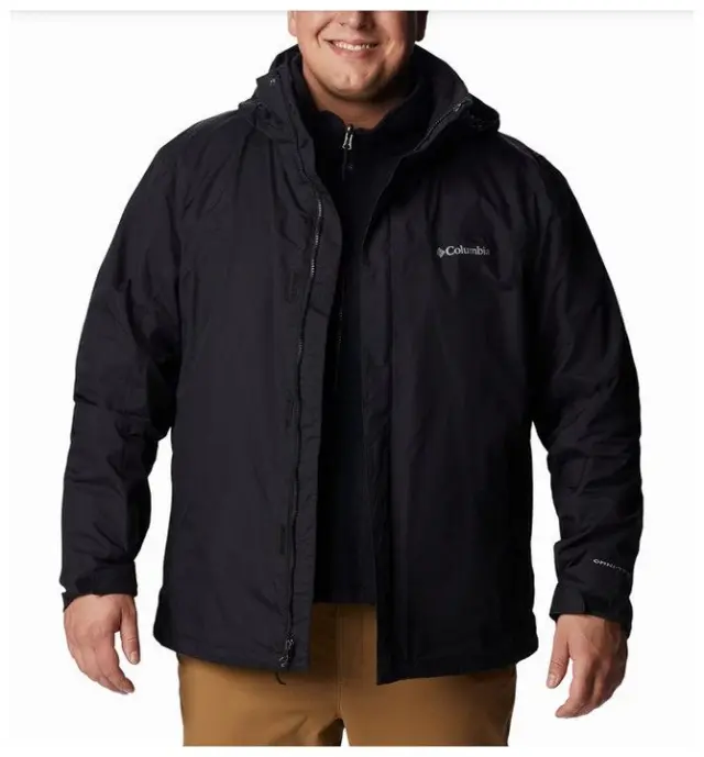 Mission Air Jacket Black Ανδρικό Μπουφάν Υπερμεγέθη Columbia - 1629194-010 - 6XL 3