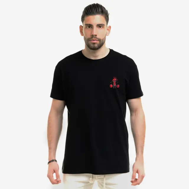 T-shirt Noshame® Μαύρο με τύπωμα Deadlift - 112506 - XXL 2