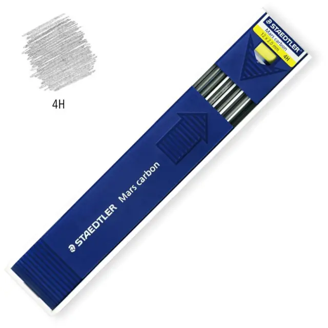 Ανταλλακτικές Μύτες Μολυβιού Ø2mm Staedtler Mars Carbon - 4H