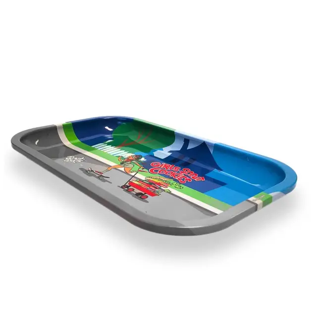 Best Buds Girl Scout Cookies Metal Rolling Tray Long 16×27 cm 2