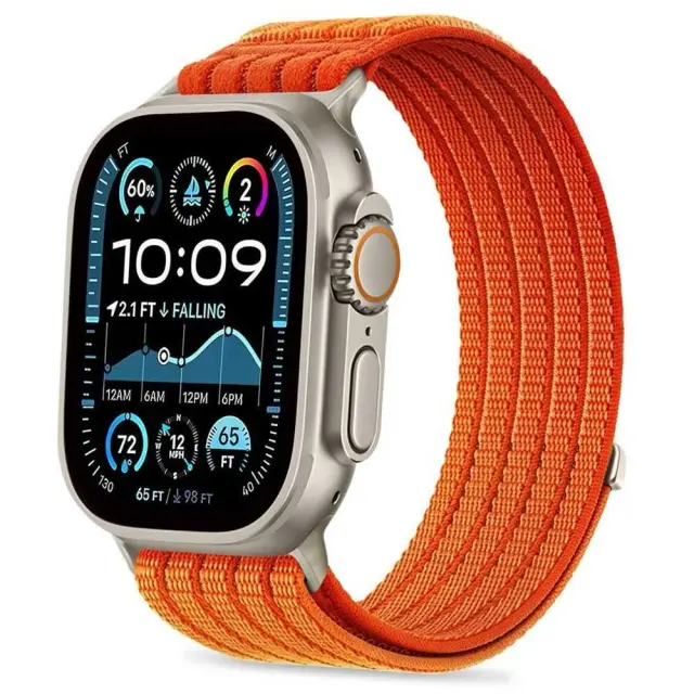 Tech-protect Nylon Sport Apple Watch 8 / 9 / 10 / 11 / 12 / Se / Ultra (44 / 45 / 46 / 49 Mm) Orange 2