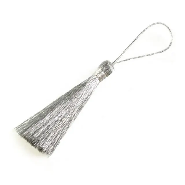 Φουντάκια, 5cm, silver, 10 τεμ.