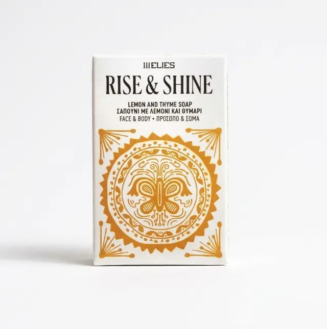 111ELIES RISE AND SHINE Σαπούνι ελαιόλαδου με λεμόνι, μέλι & θυμάρι 100gr