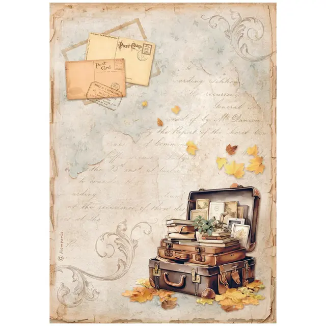 Σετ 6 Ριζόχαρτα ντεκουπάζ Stamperia 21x29cm A4, Golden Harmony 2