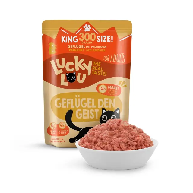 Lucky Lou LifeStage Adult Πουλερικά (με Παστινάκι)Grain Free – GMO Free – Sugar Free 300gr 2