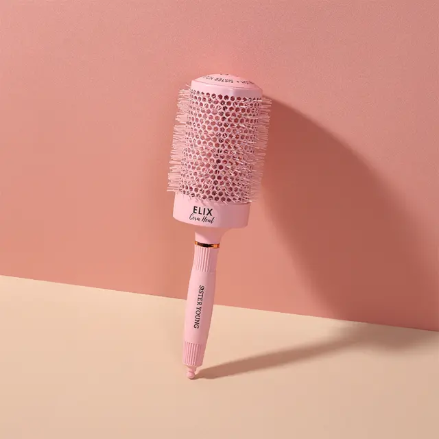 Sister Young Round Hair Brush Elix Cera Heat Pink 65mm 3