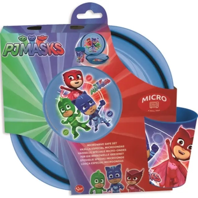 STOR Σετ Πιάτων 2τμχ + Ποτήρι PJ Masks