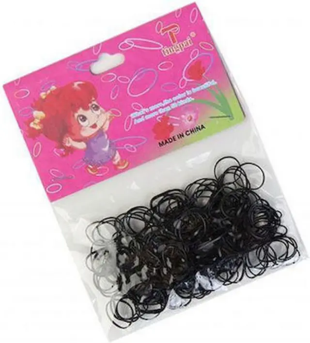 Λάστιχα μαλλιών Ράστα μεγάλα μαύρα - Ro Ro Accessories