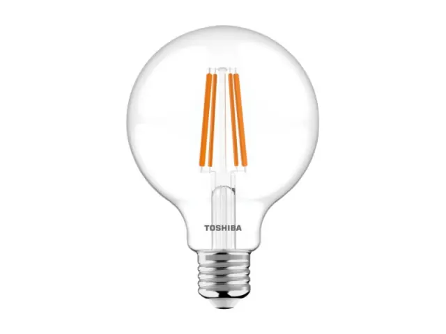 Toshiba LED Filament G95 E27 9W 2700K Dimmable (DELS-FEW400927DE11) 2