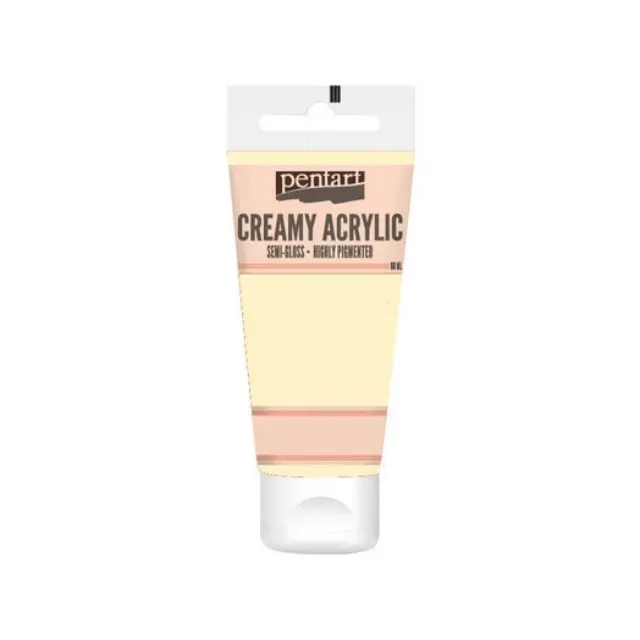 Χρώμα ακρυλικό Creamy Semi-Gloss 60ml Pentart - Ivory