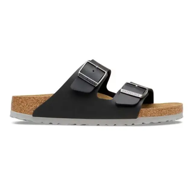 Birkenstock Πέδιλα Unisex Birko-Flor(ανθεκτικό υλικό της Birkenstock-επιτρέπει την επαφή με το νερό) Μαύρο BIR/ARIZONA 1032047 BL/GRAY - 42