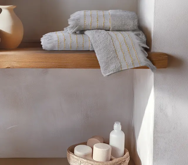 Nef-Nef Homeware Πετσέτα Προσώπου Quantro 50x90 Grey 2