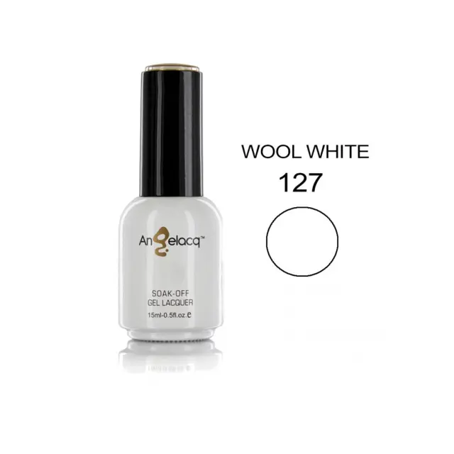 Ημιμόνιμο επαγγελματικό βερνίκι ANGELACQ 15ML - 0.5FL.OZ 127 Wool White