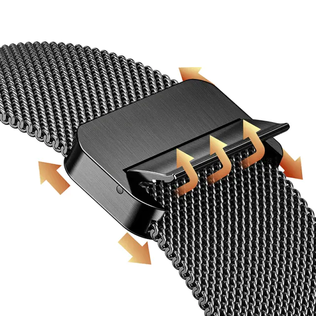 Watchband Hoco WA26 38/40/41mm Stainless Steel + Strong Magnetic για Apple Watch series 1/2/3/4/5/6/7/8/9/SE/SE2 Μαύρο 3