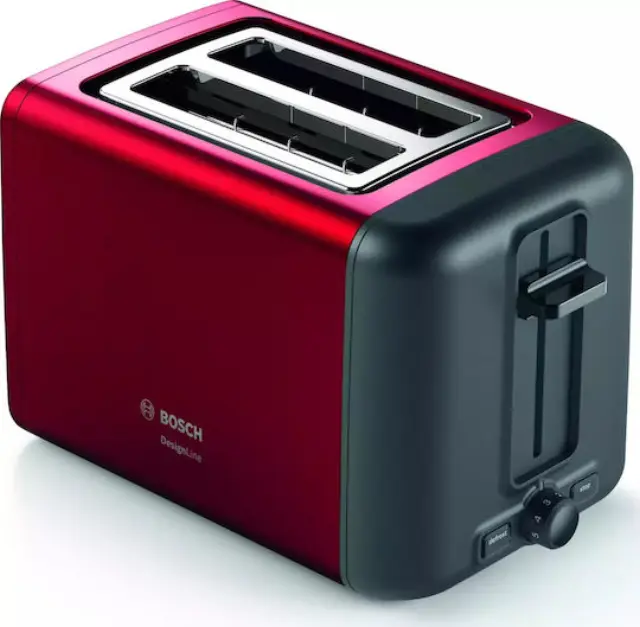 Bosch TAT3P424 Φρυγανιέρα 2 Θέσεων 970W Κόκκινη