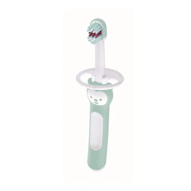 Mam First Brush Βρεφική Οδοντόβουρτσα 6m+ 1τεμ Πράσινο