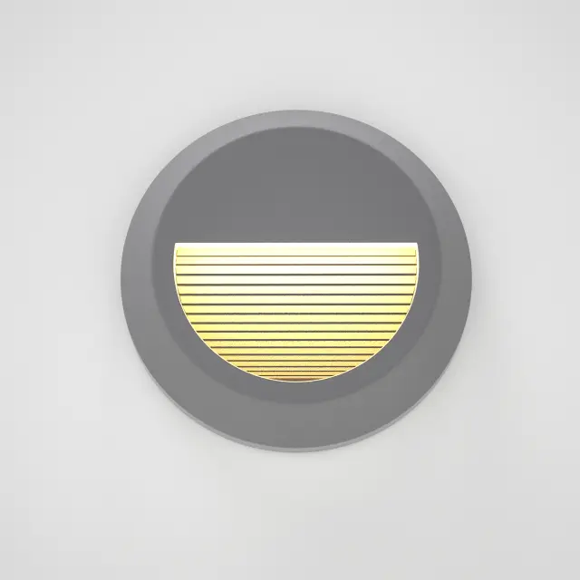 it-Lighting Maroon LED 2W 3CCT Outdoor Wall Lamp Grey D:15cmx2.7cm (80201630) 2
