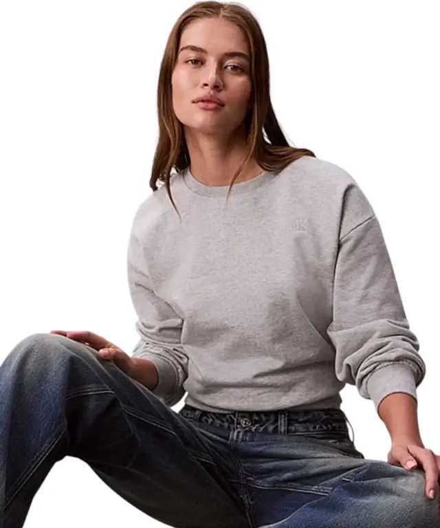 Calvin Klein - Γυναικείο Φούτερ Cotton Terry LV047B236G-P77 Γκρι 2