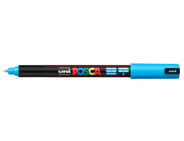 Μαρκαδόρος Σχεδίου Uni Posca PC-1MR με πάχος μύτης 0.7mm - Light BluePC-1MR(E) - AN-MΠΛE